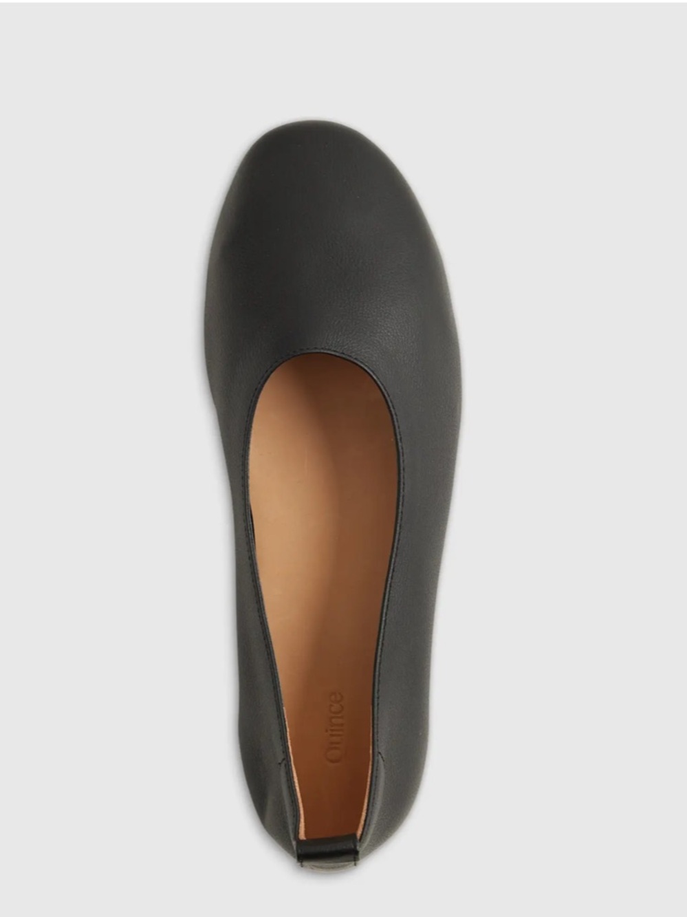 Quince Italian Leather Glove Ballet Flat In Black Size 8.5 NWOT - Picture 9 of 9